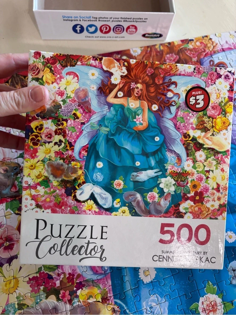 Puzzle Collector 500-Piece Fairy Jigsaw with Blue Dress